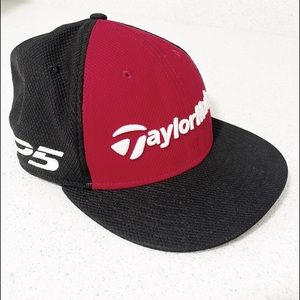 TAYLOR MADE Red & Black Graphic Hat Snap Back One Size
